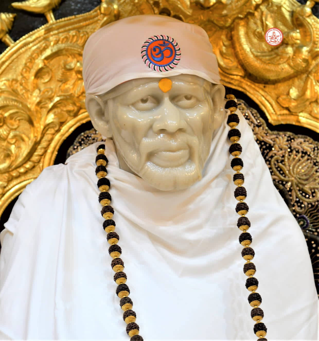 Sacred Statue Of Sai Baba Phone Wallpaper