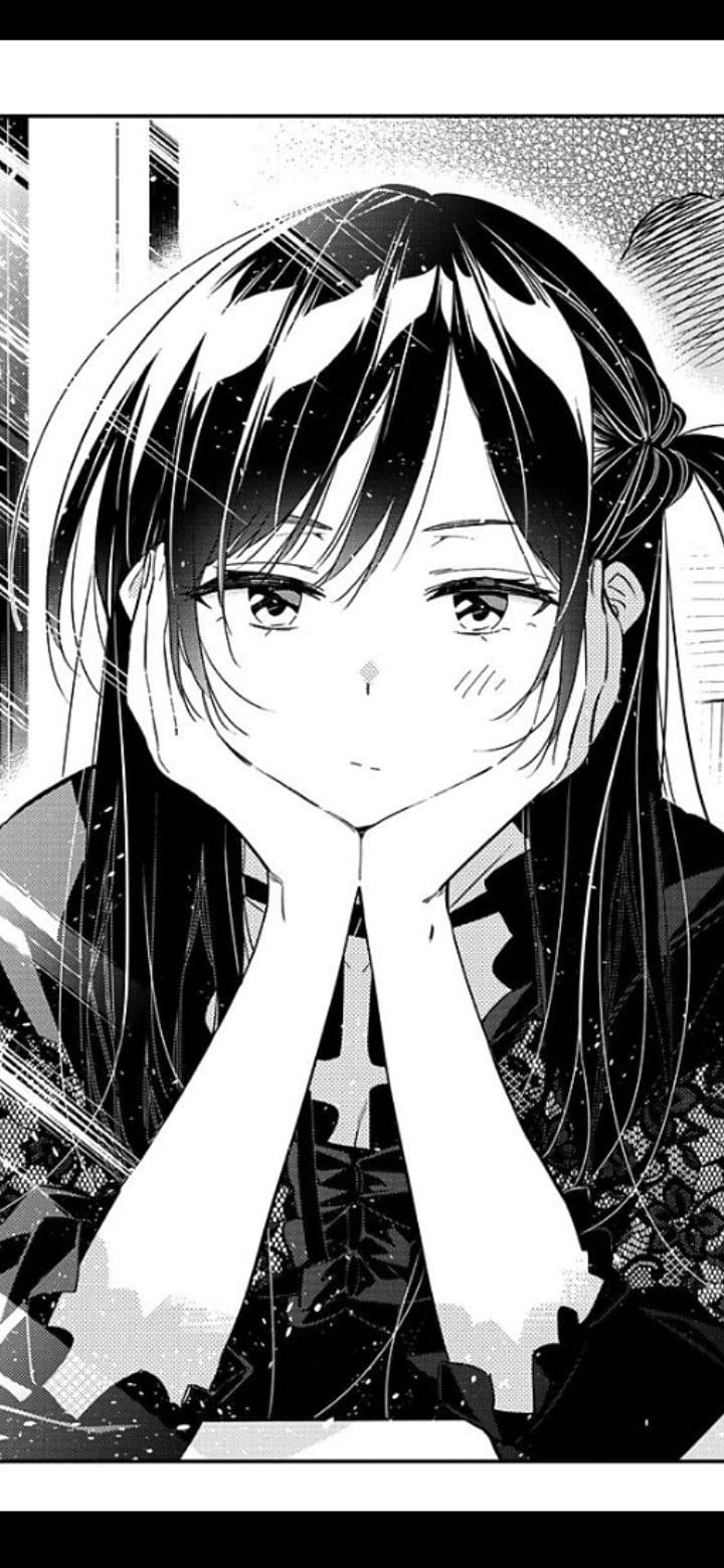 Sad Anime Girl Black And White Manga Strip Wallpaper