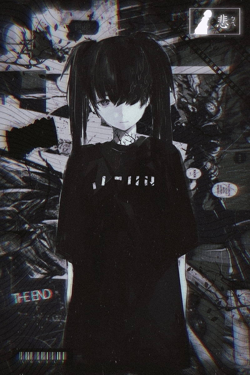 Sad Girl Edgy Anime Pfp Wallpaper