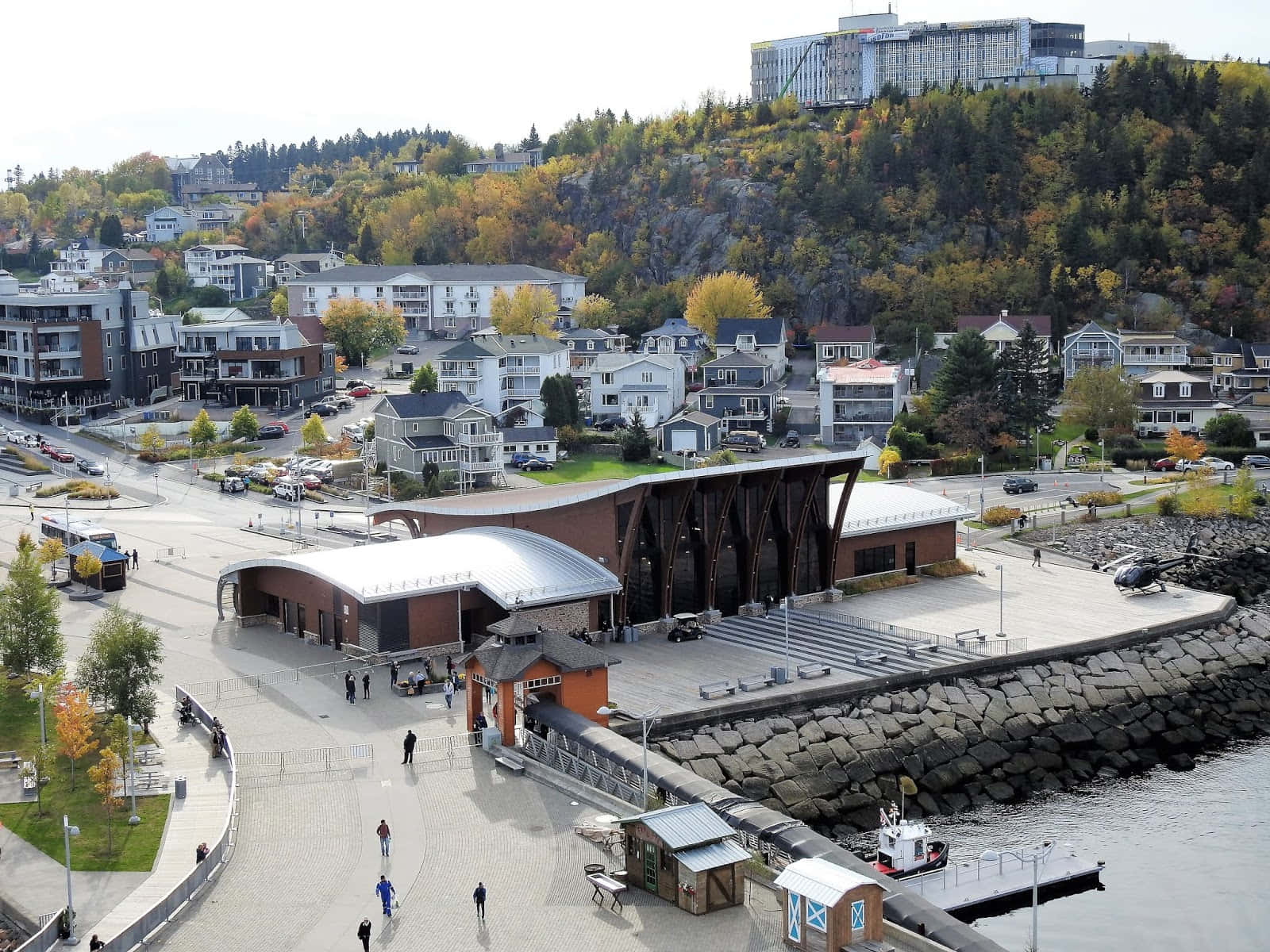 Saguenay Waterfrontand Architecture Wallpaper