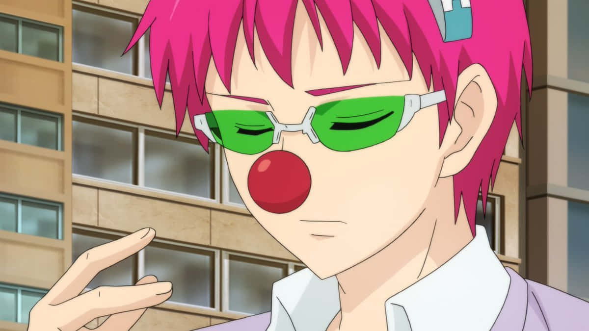 Saiki Kusuo Clown Disguise Wallpaper