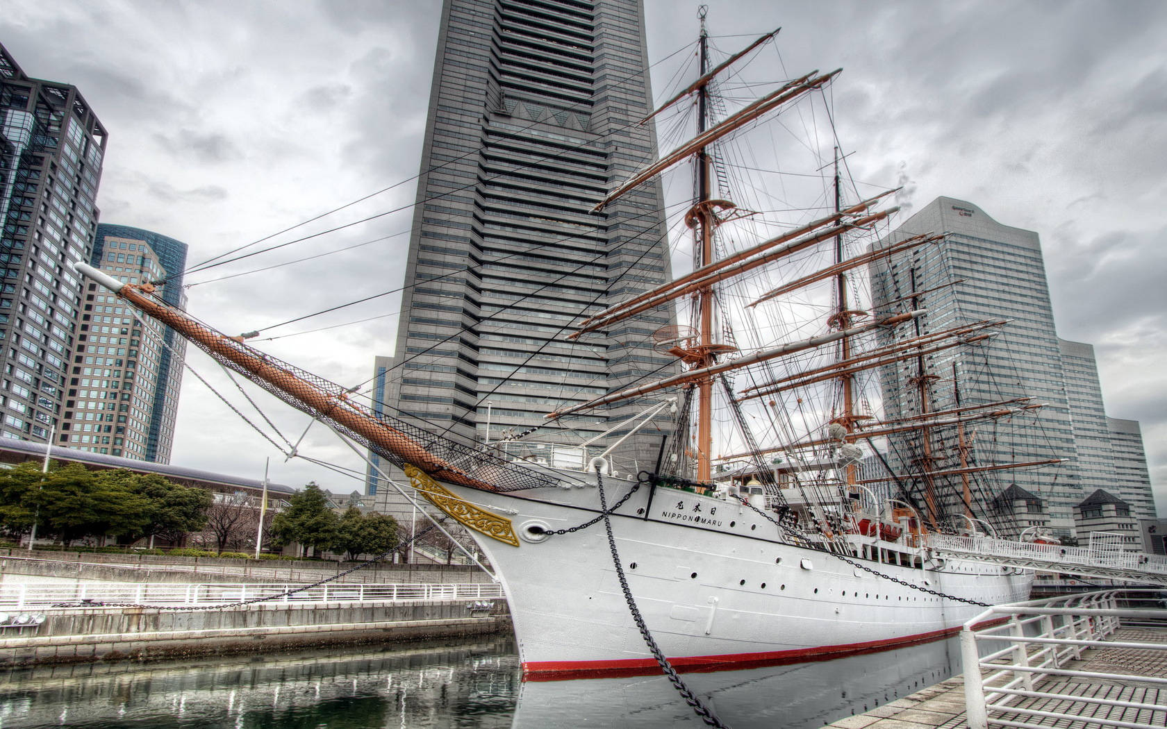 Sailing Nippon Maru Vessel Wallpaper