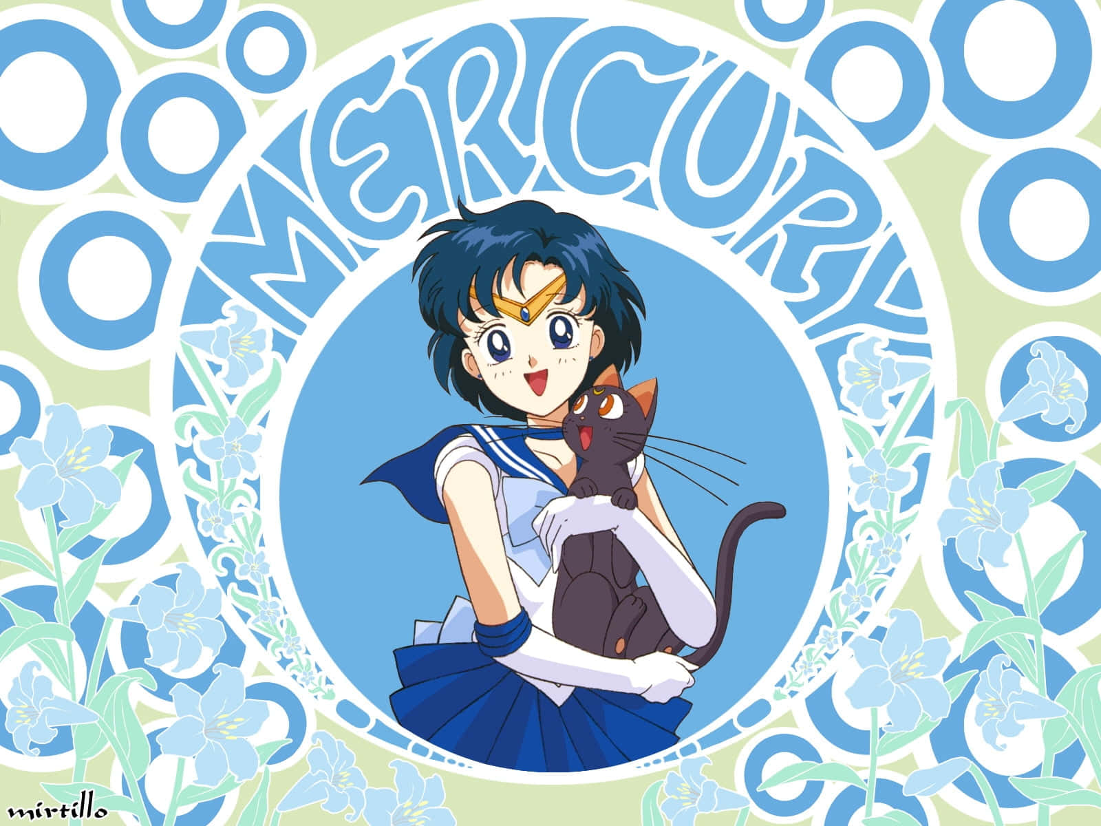 Sailor Mercury, Guardian Of Water And Wisdom Wallpaper