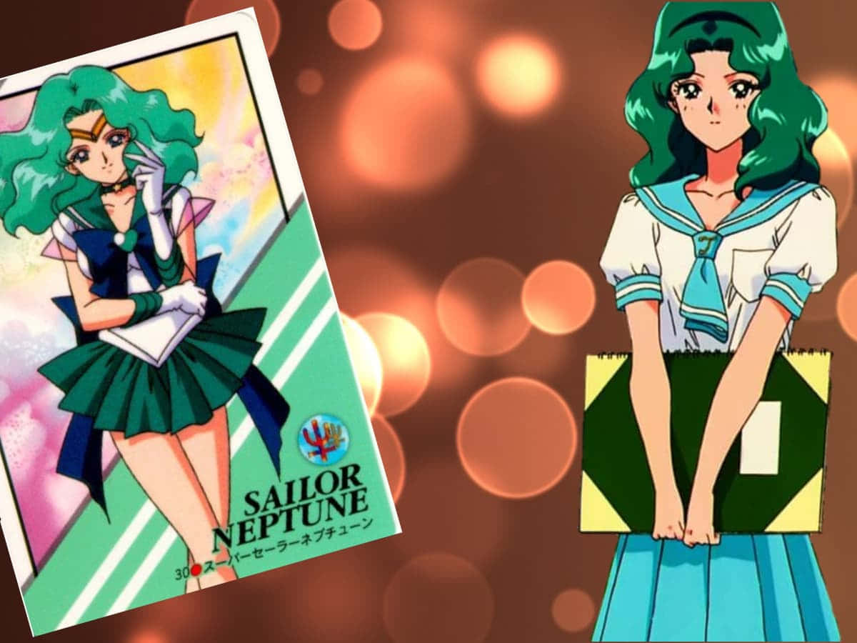 Sailor Neptune Amidst A Sea Of Calm Wallpaper