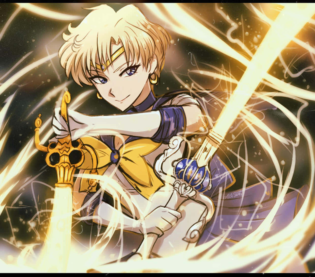 Sailor Uranus On Her Holy Mission Wallpaper