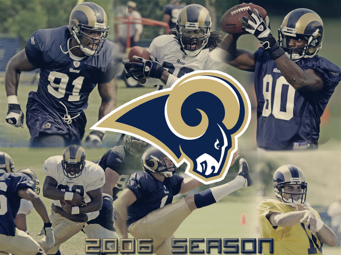 Saint Louis Rams2006 Season Collage Wallpaper