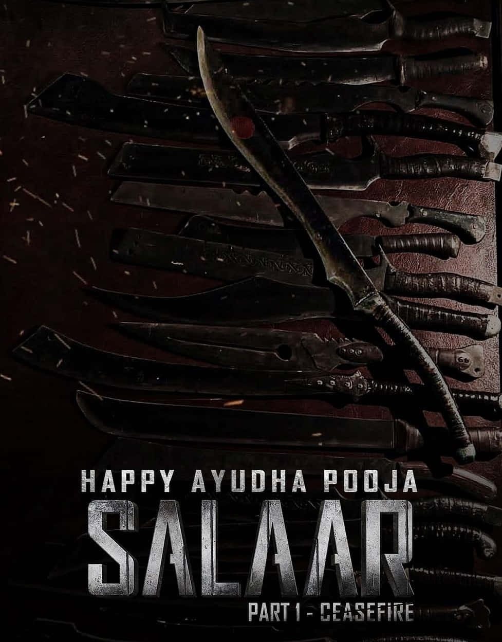 Salaar Movie Ayudha Pooja Special Poster Wallpaper