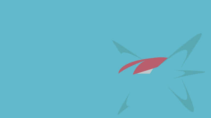 Salamence Blending With Blue Background Wallpaper