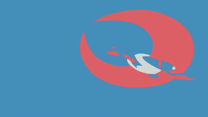 Salamence Blue Background Wallpaper