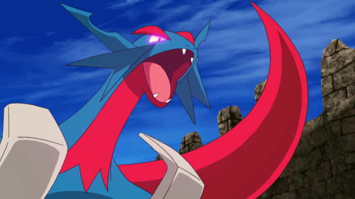 Salamence Mouth Open Battlefield Wallpaper