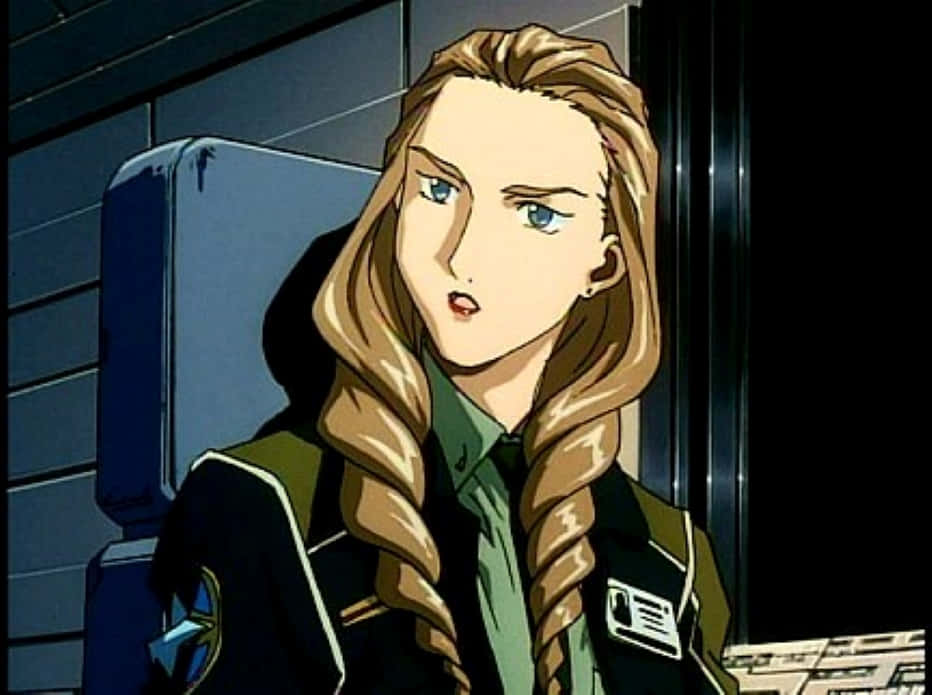 Sally Po From Gundam Wing In An Intense Scene Wallpaper