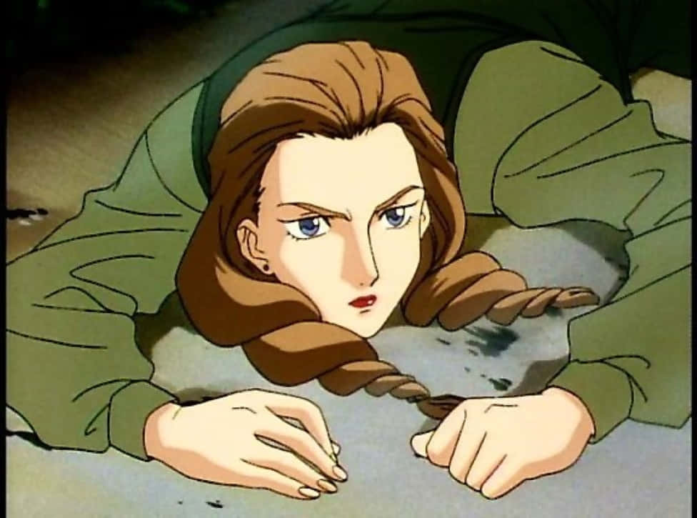 Sally Po In Action With Heavy Arms Gundam Wing Wallpaper