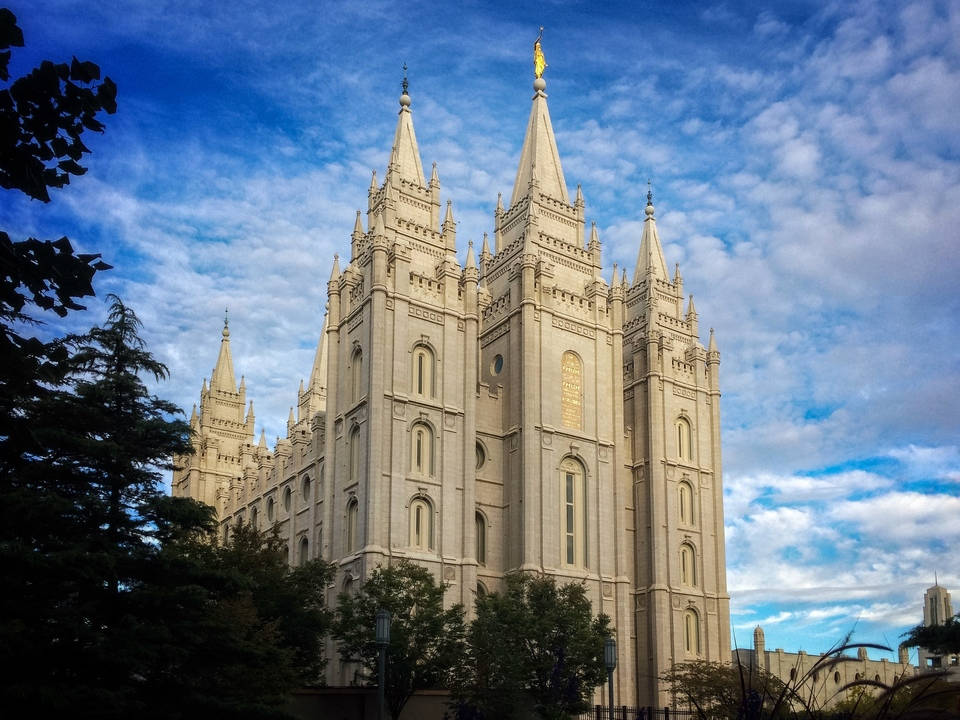 Salt Lake City Beautiful Temple Wallpaper