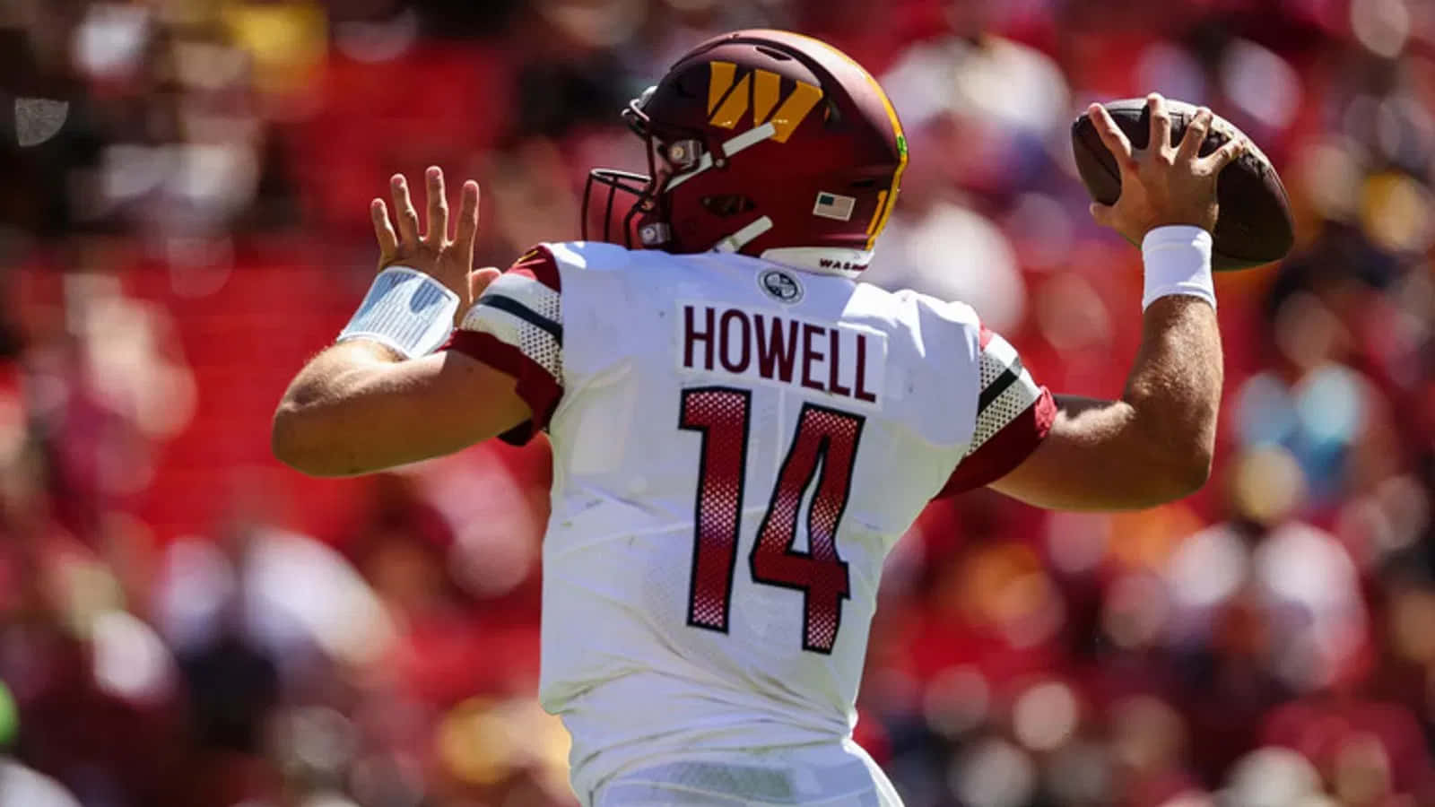 Sam Howell Quarterback Action Wallpaper