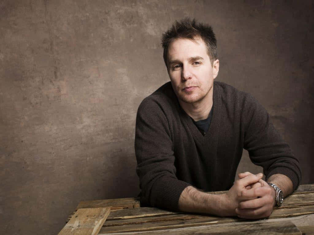 Sam Rockwell Handsome Smile Photography Wallpaper