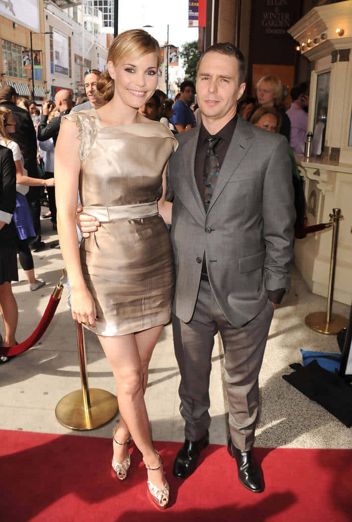 Sam Rockwell Leslie Bibb Red Carpet Photo Wallpaper