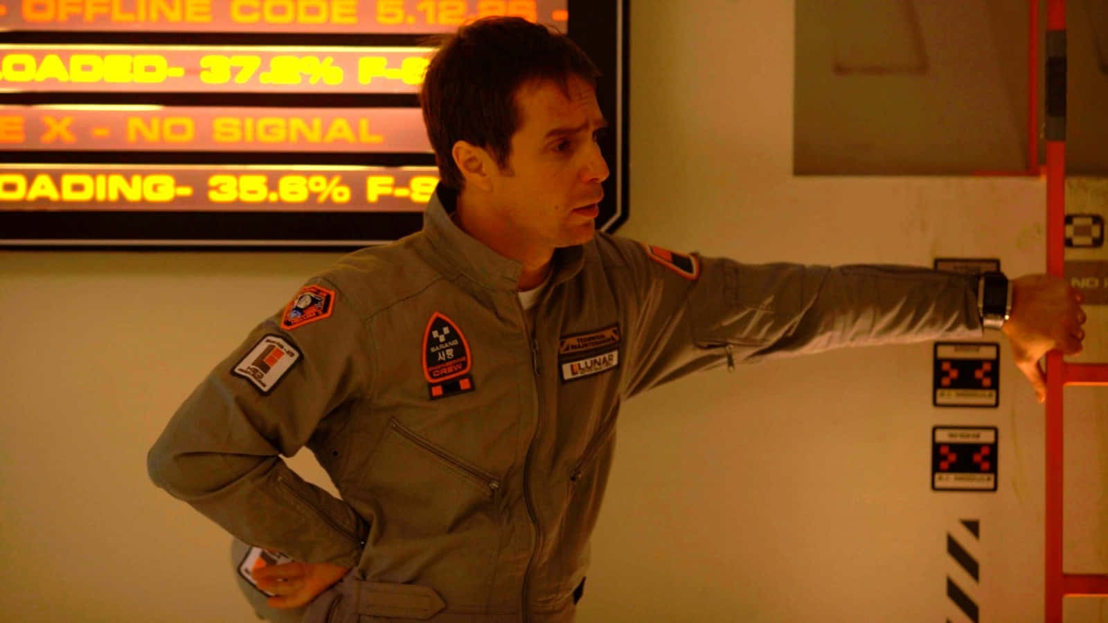 Sam Rockwell Moon 2009 Scene Wallpaper