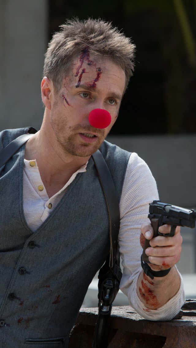 Sam Rockwell Mr Right 2015 Gun Scene Wallpaper