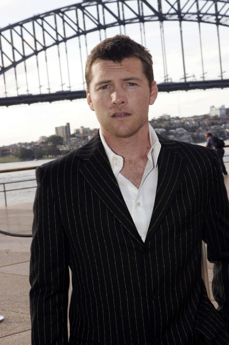 Sam Worthington Bridge Photography Wallpaper