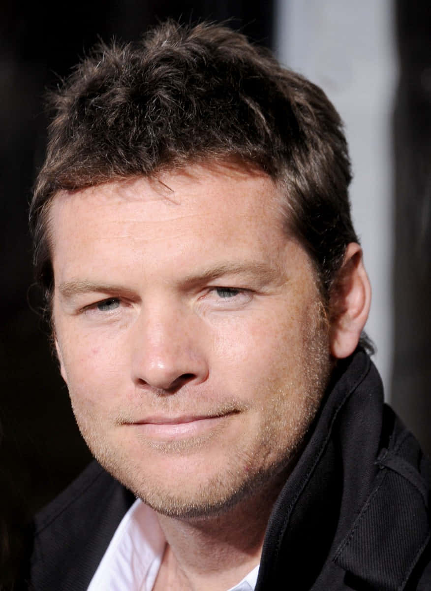 Sam Worthington Face Profile Photography Wallpaper