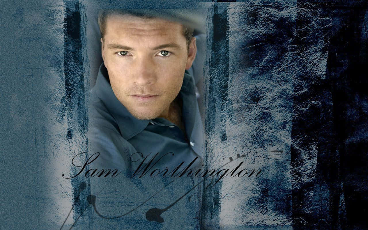 Sam Worthington Smoky Themed Digital Art Wallpaper