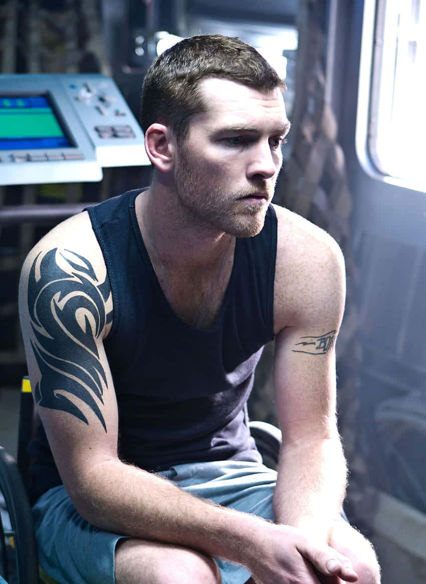 Sam Worthington Tattoo Sleeve Photo Wallpaper