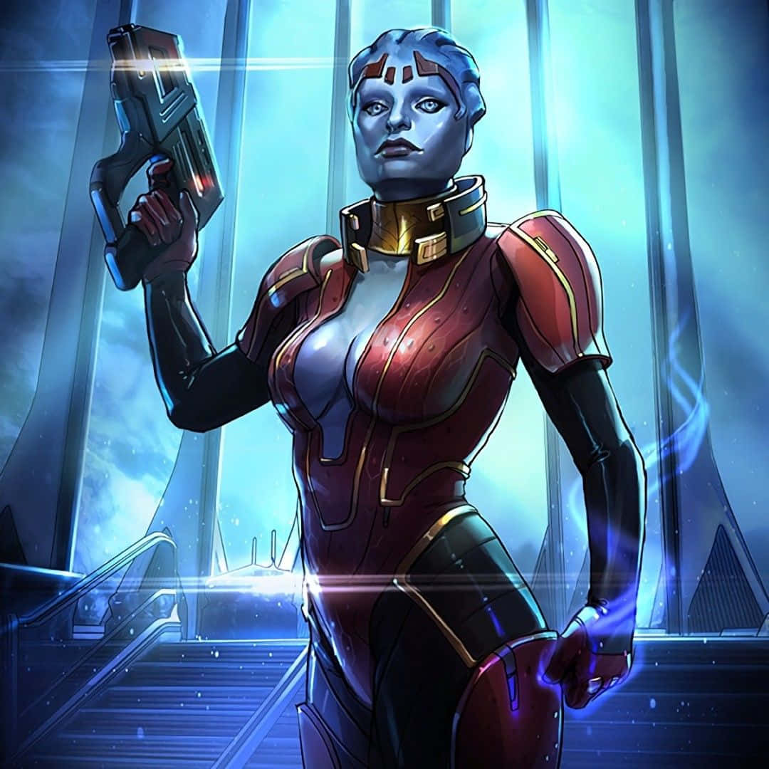 Samara, The Asari Justicar In Mass Effect Wallpaper