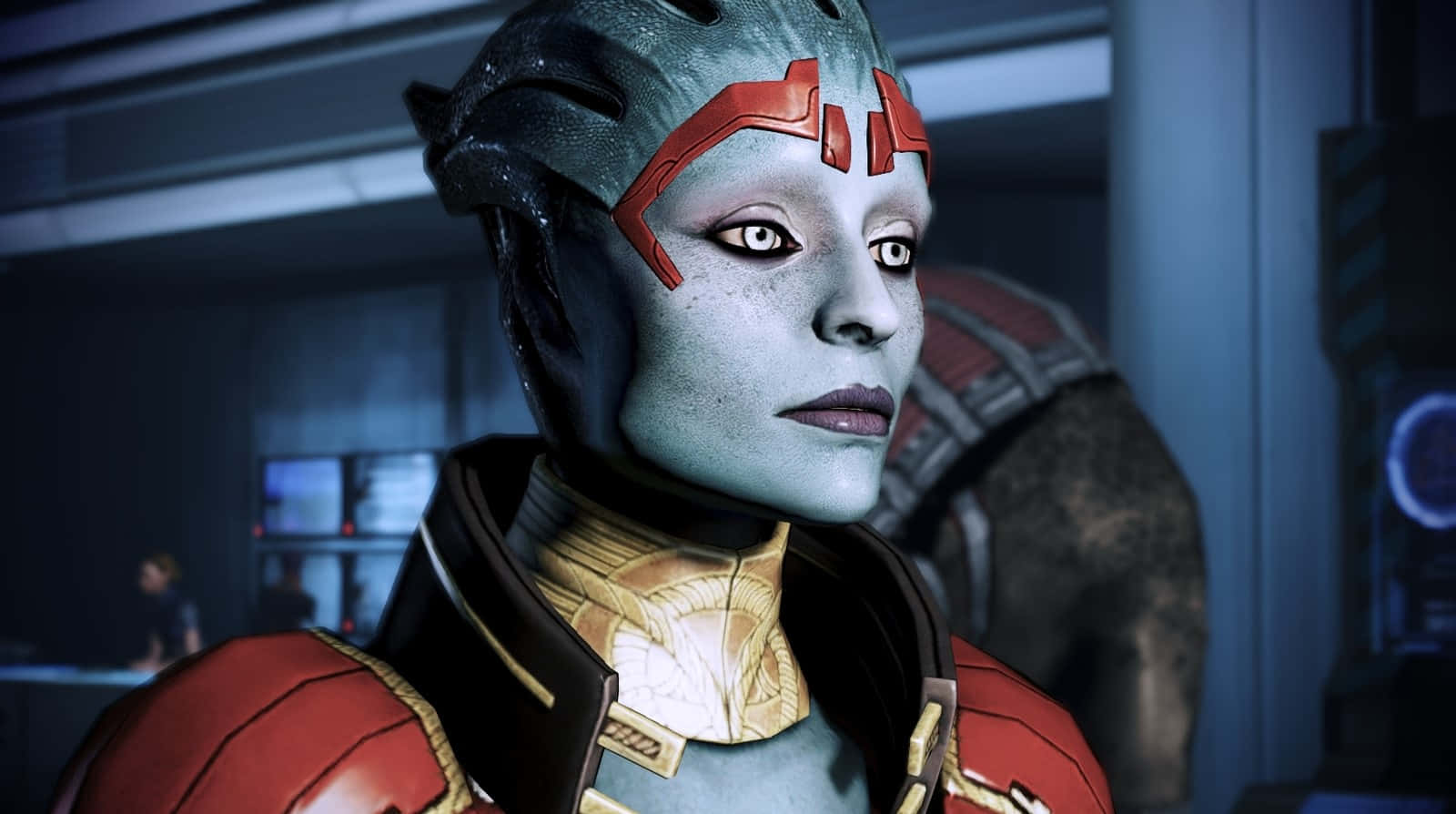 Samara, The Powerful Asari Justicar From Mass Effect Wallpaper