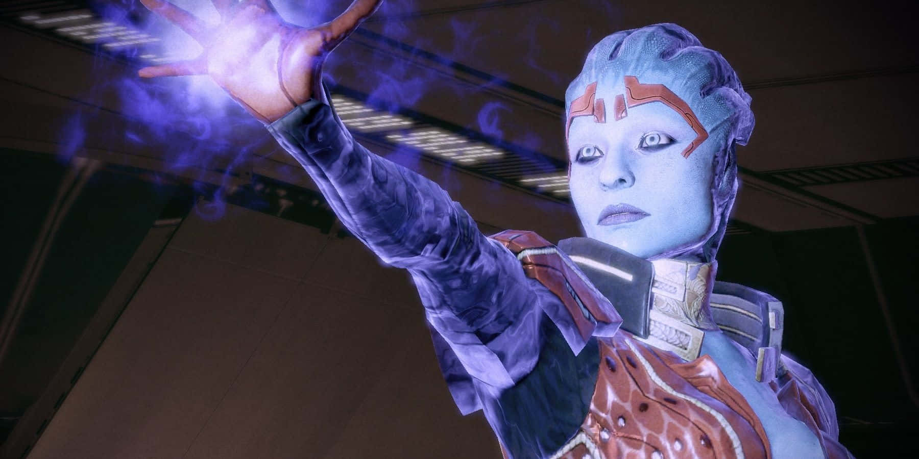 Samara, The Powerful Asari Justicar In Mass Effect Wallpaper