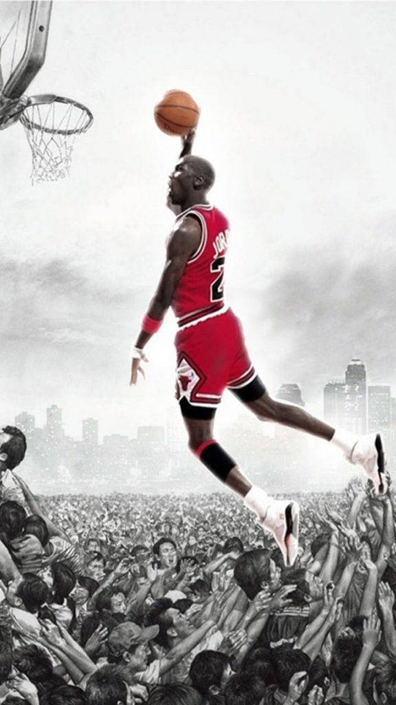 Samsung Galaxy S5 Michael Jordan Stylized Wallpaper