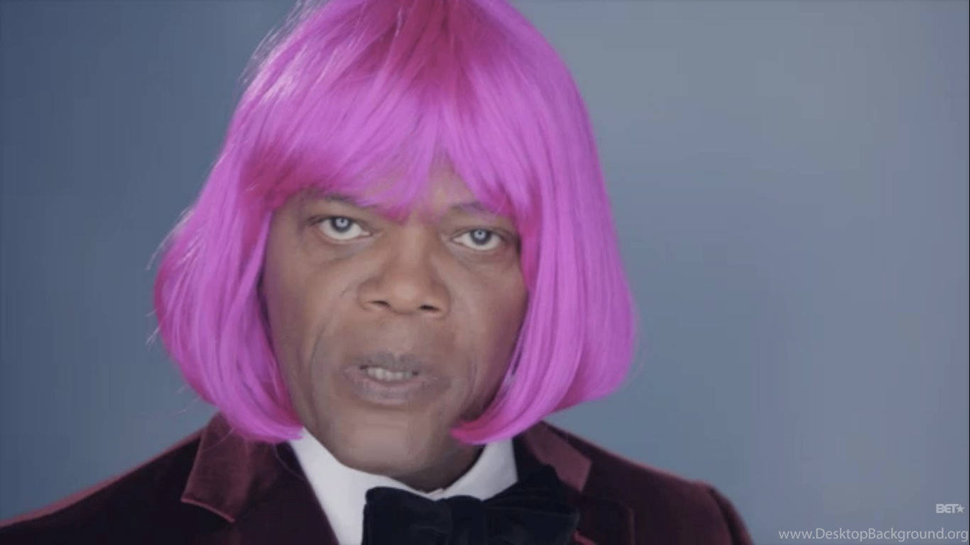 Samuel L Jackson Pink Wig Wallpaper