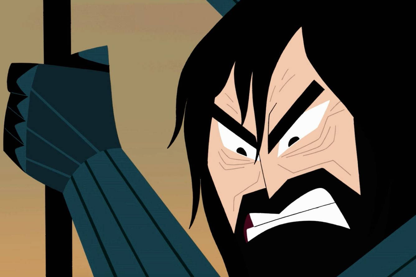 Samurai Jack Angry Face Up-close Wallpaper