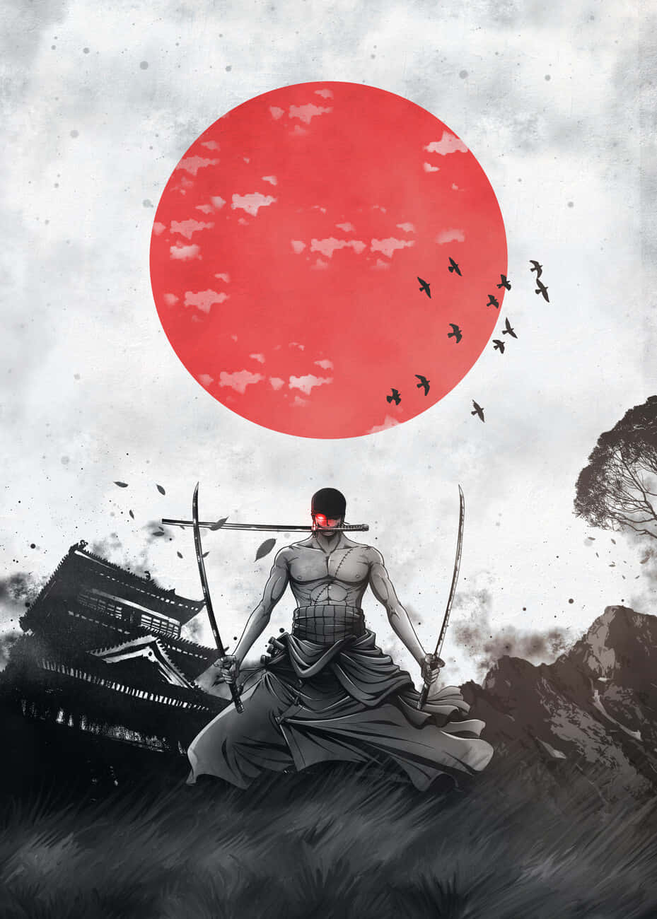 Samurai Under Red Sun Wallpaper