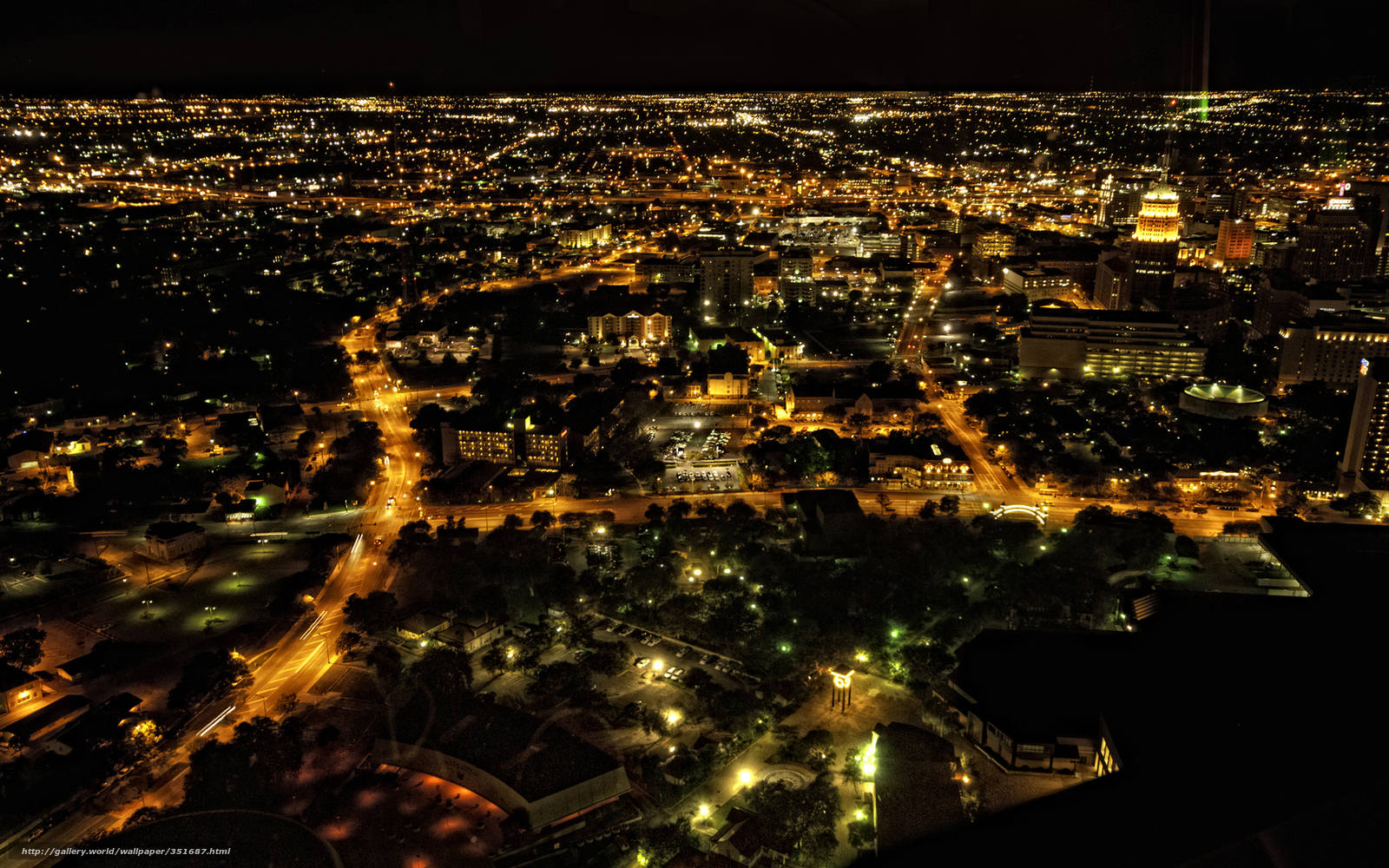 San Antonio Night Lights Wallpaper