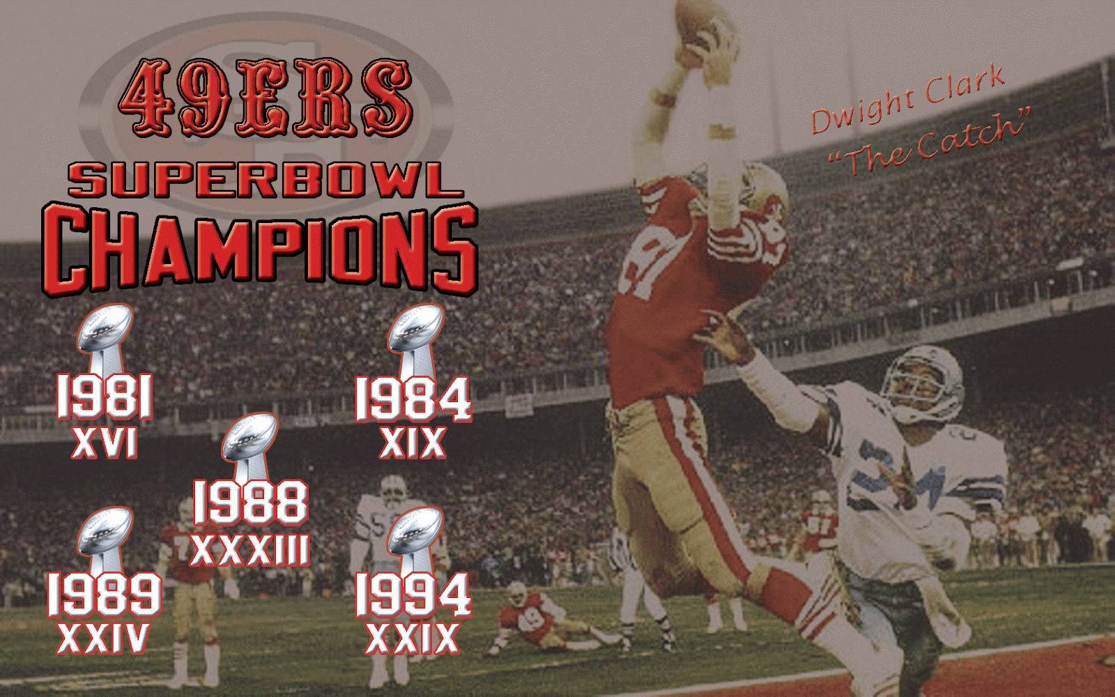 San Francisco 49ers Legend Dwight Clark Wallpaper