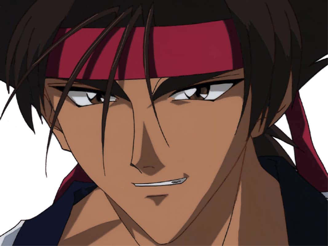 Sanosuke Sagara - Fighter Ready In Battle Stance Wallpaper