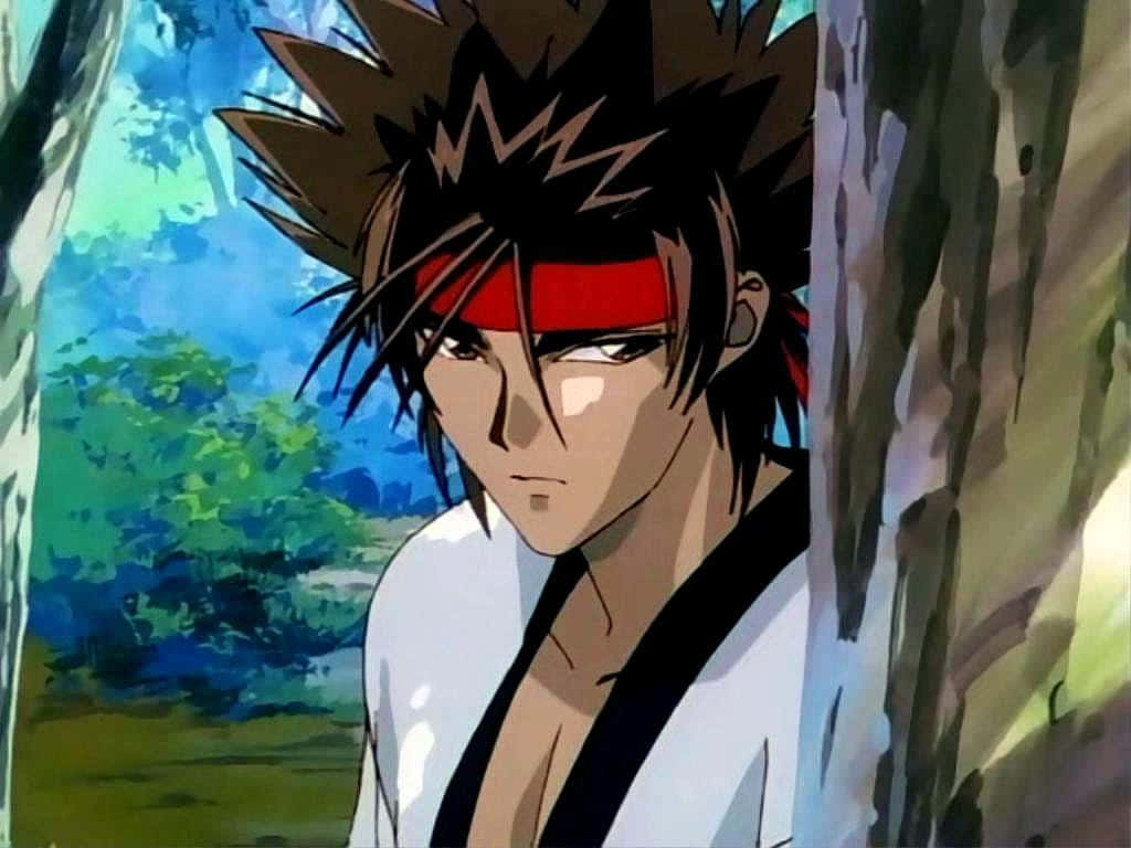 Sanosuke Sagara In Full Battle Gear Wallpaper