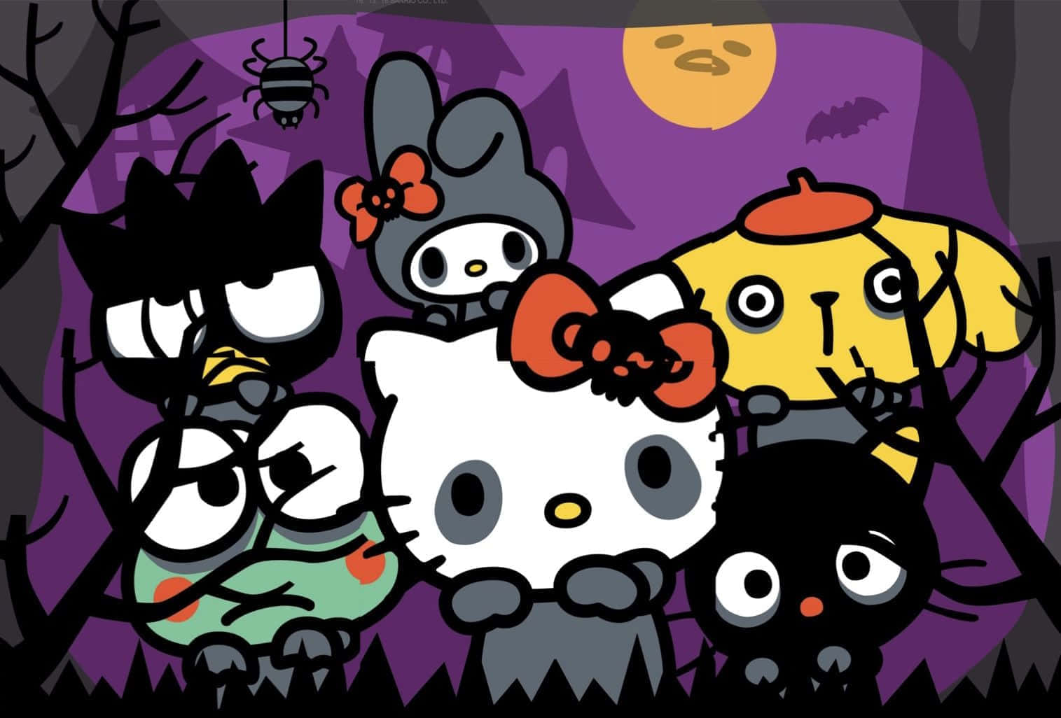 Sanrio_ Characters_ Halloween_ Adventure Wallpaper