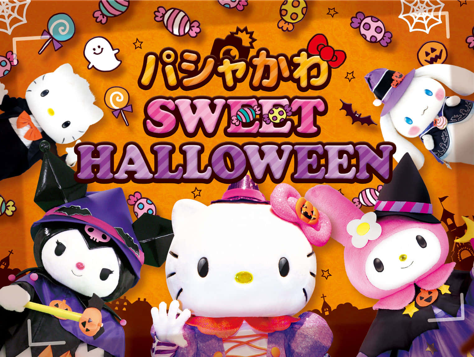 Sanrio_ Characters_ Halloween_ Celebration Wallpaper