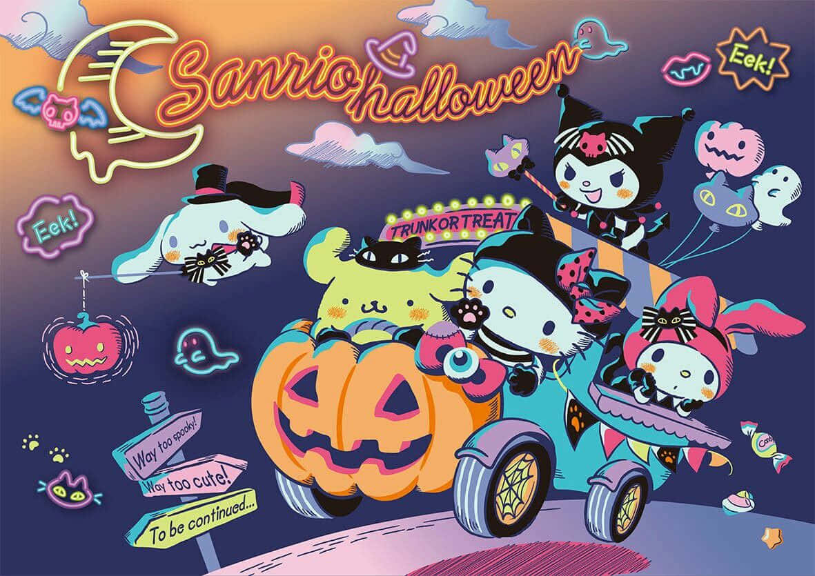 Sanrio Halloween Celebration Wallpaper