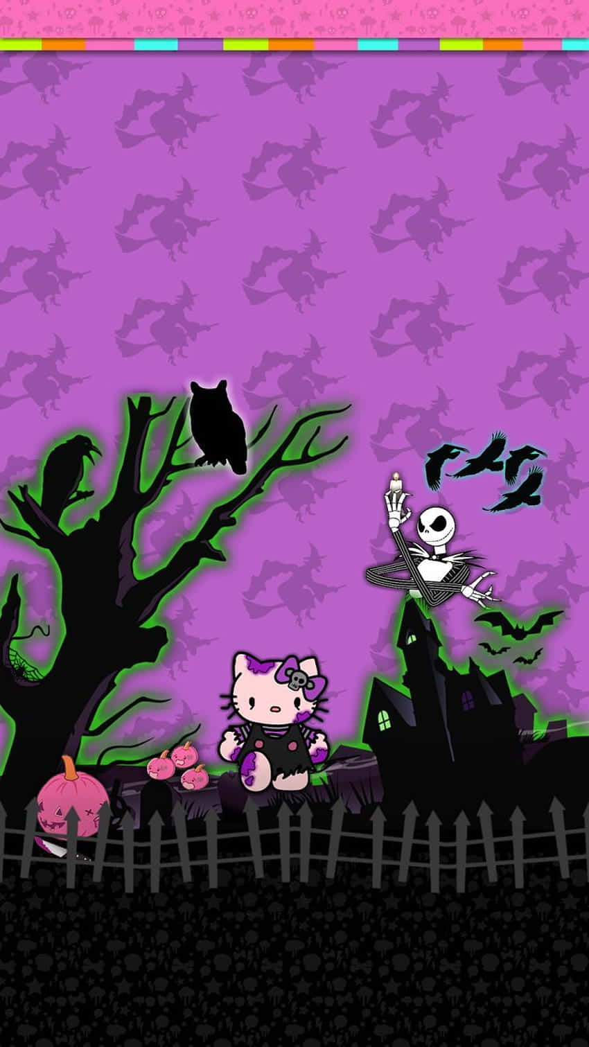 Sanrio Halloween Nightmare Crossover Wallpaper