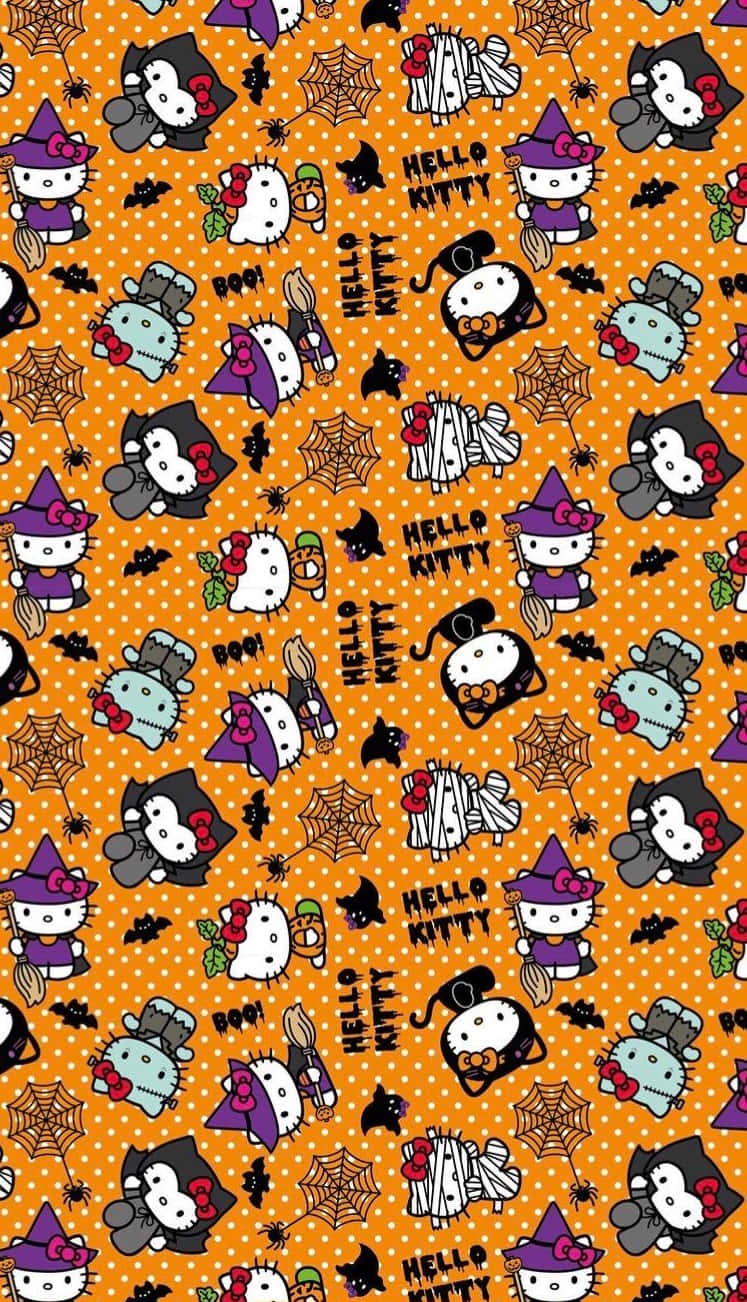 Sanrio Halloween Pattern Wallpaper