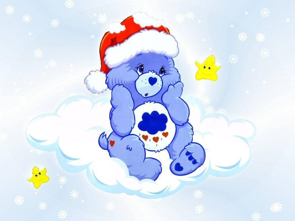 Santa Hat Care Bears Wallpaper