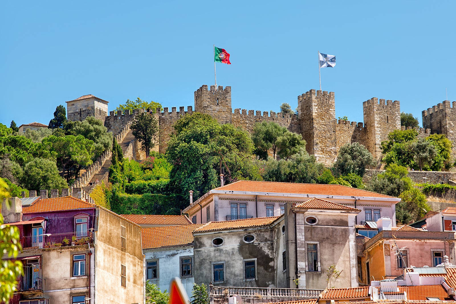 São Jorge Castle In Lisbon Wallpaper