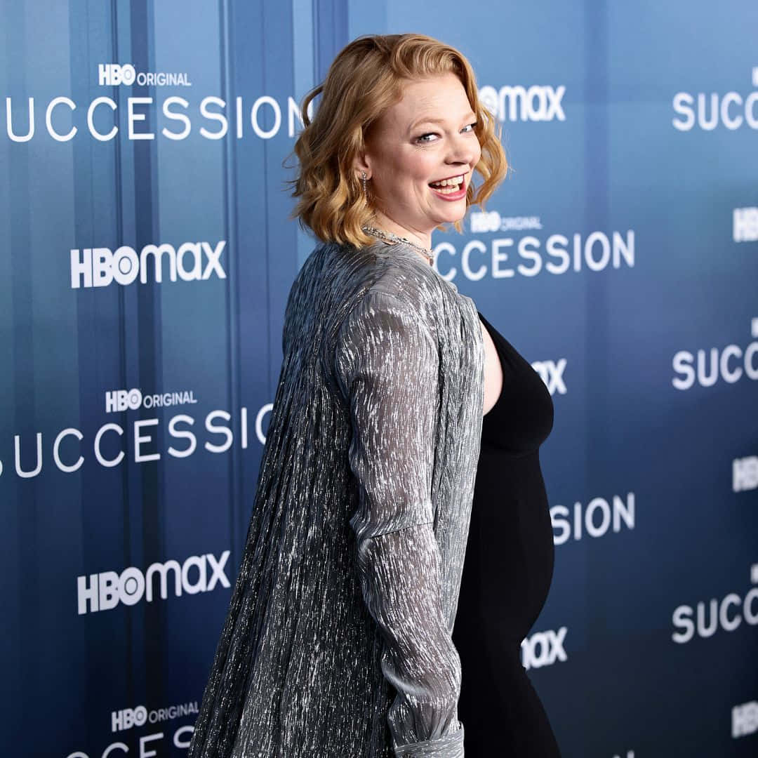 Sarah Snook Emanating Elegance Wallpaper