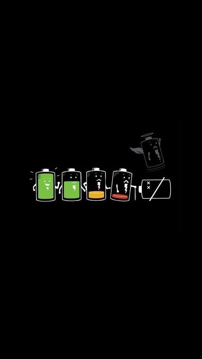 Sarcastic Battery Cartoon Wallpaper