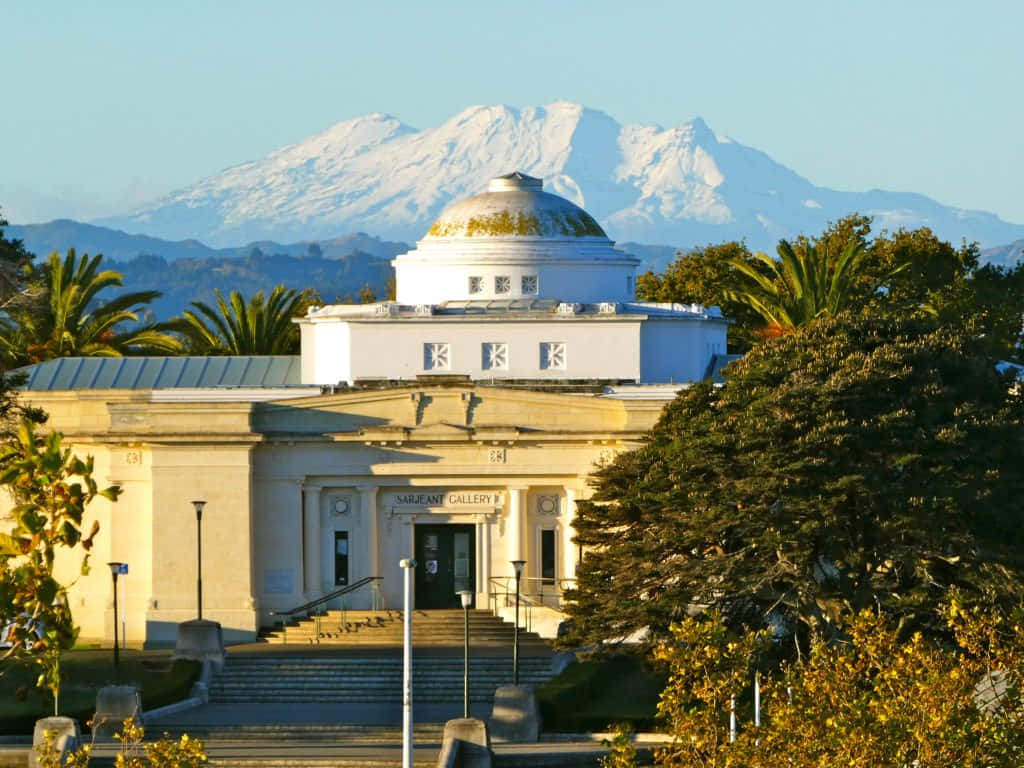 Sarjeant Gallery Whanganui Mount Taranaki View Wallpaper