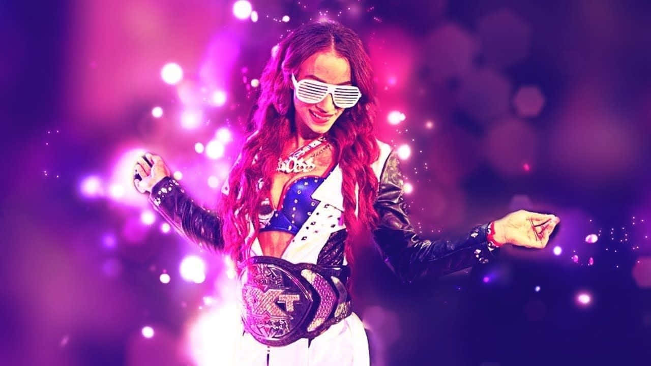 Sasha Banks At Wrestlemania 36 Wallpaper