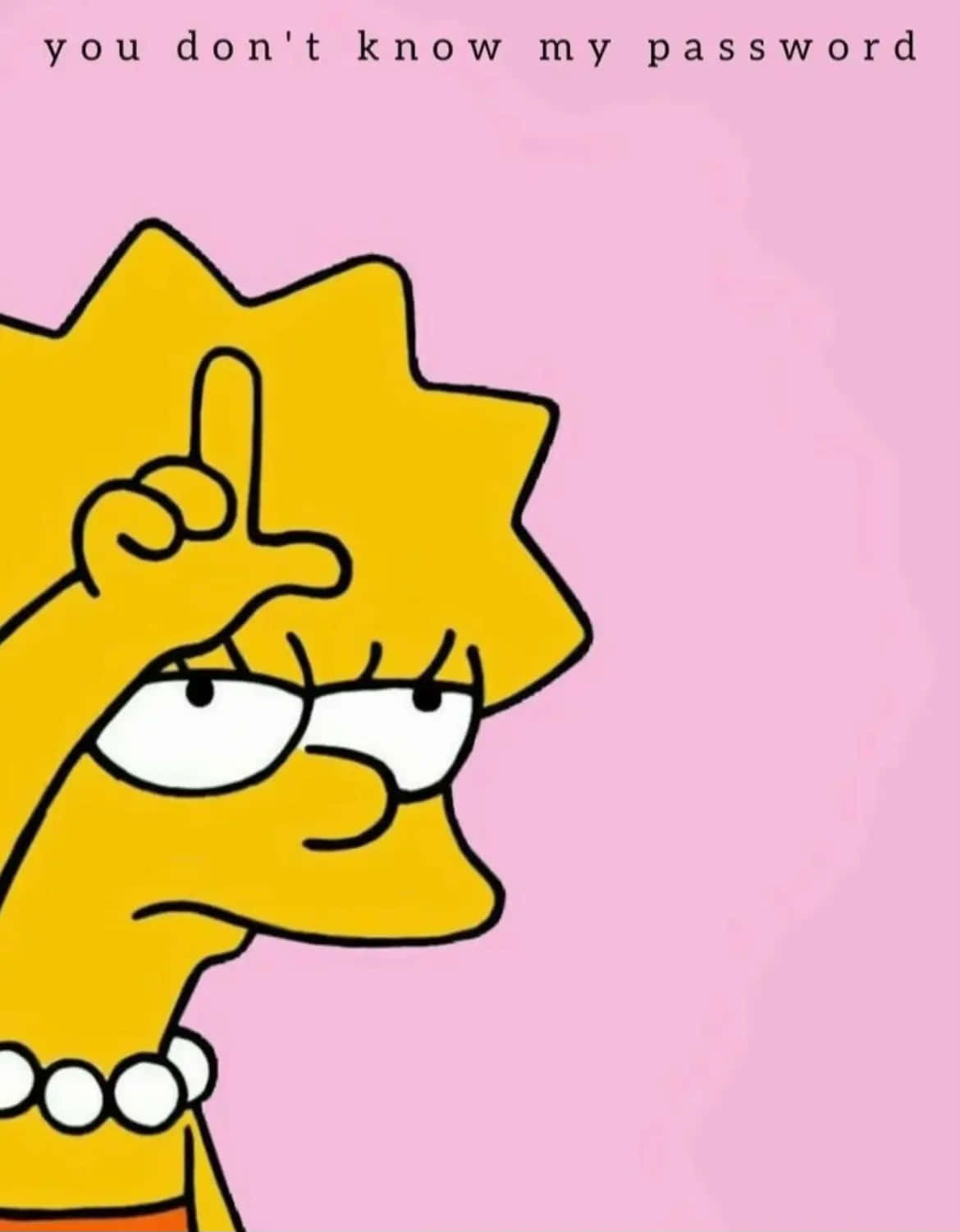 Sassy Password Reminder Lisa Simpson Wallpaper