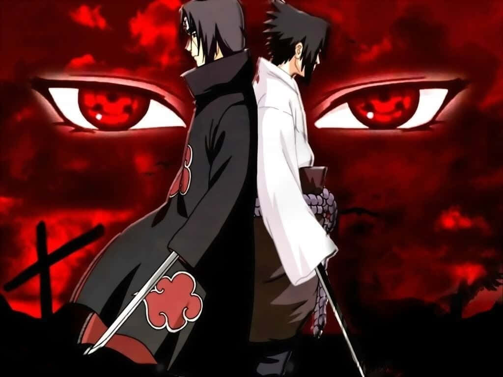 Sasuke And Itachi Graphic Design Wallpaper